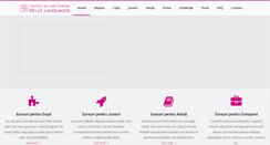 Desktop Screenshot of belle-languages.ro