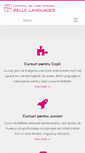 Mobile Screenshot of belle-languages.ro