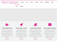 Tablet Screenshot of belle-languages.ro